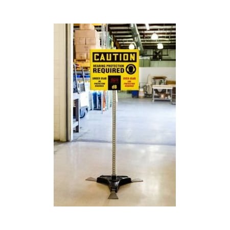 Accuform DECIBEL METER VERSATILE SIGN STAND HSP826 HSP826